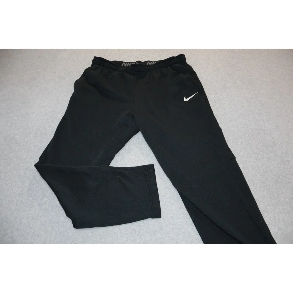 Nike Sweatpants Tapered Mens XXL Black Dri-Fit Athletic Training Gym Workout